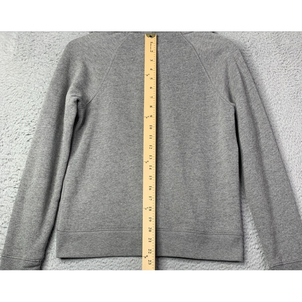 Aeropostale Hoodie Womens Size Medium Gray Full Zip Aero Nyc Logo Fleece Y2K - Picture 5 of 8